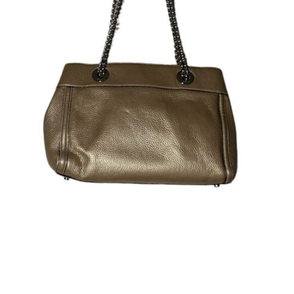 Coach Gold Metallic Brooke Chain Carryall Shoulder Bag Style No. F39019 - Picture 2 of 16